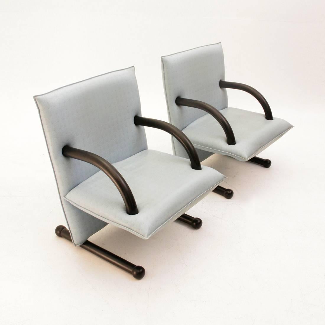 Set of Two Arflex T-Line Chairs, Burchard Vogtherr, 1980s 1