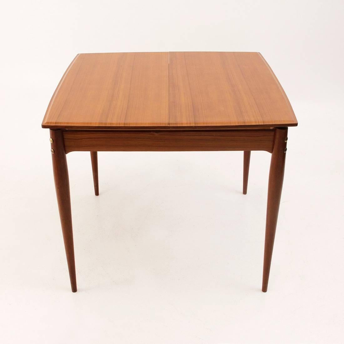 Mid-Century Modern 1950s Italian Square Extending Table