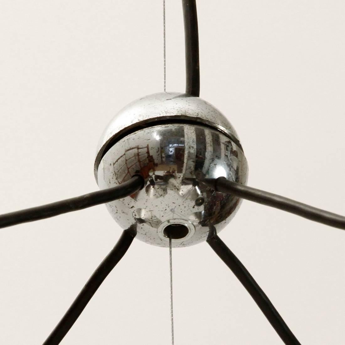 Corolla Ceiling Light by Giovanni Grignani for Luci, 1970s In Excellent Condition In Savona, IT