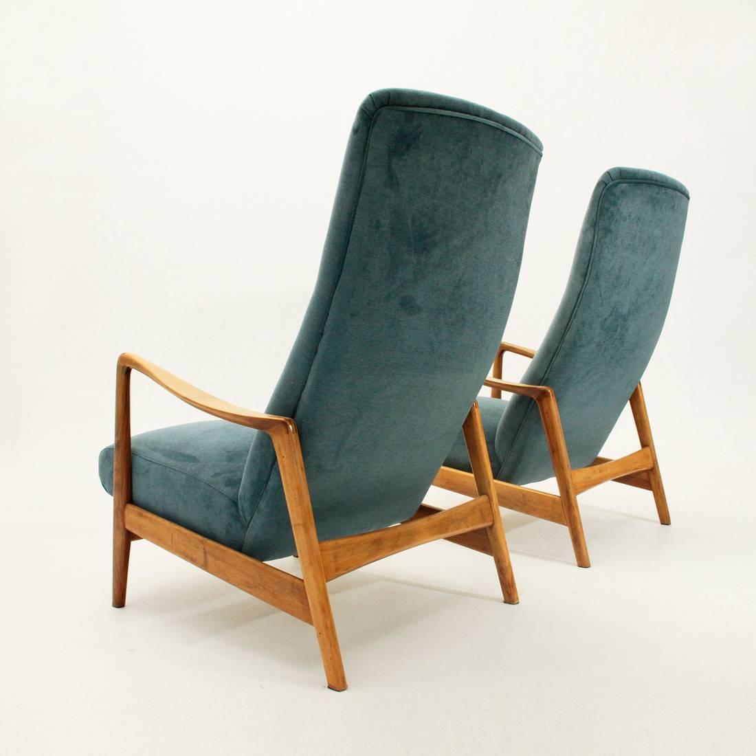 Mid-20th Century Mod 829 High Back Armchair by Gio Ponti for Cassina, 1950s