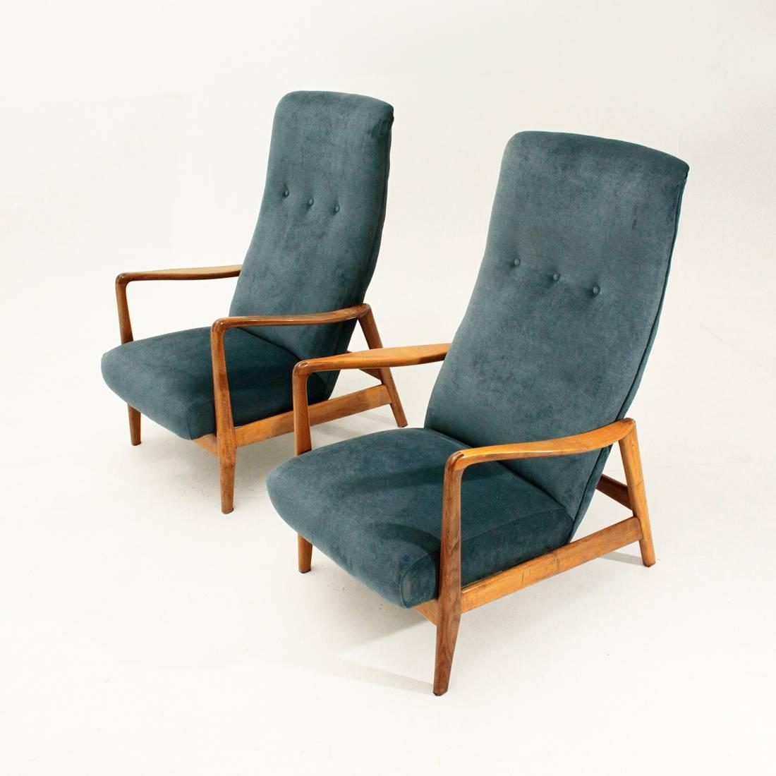 Mid-Century Modern Mod 829 High Back Armchair by Gio Ponti for Cassina, 1950s