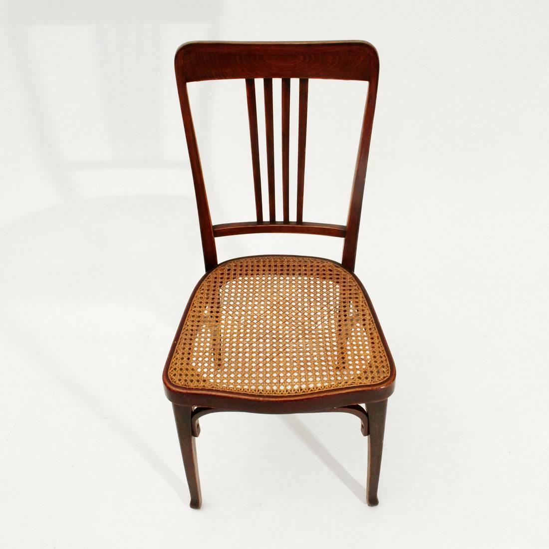 Six Art Nouveau Mod. 675 Chair by Thonet In Good Condition In Savona, IT