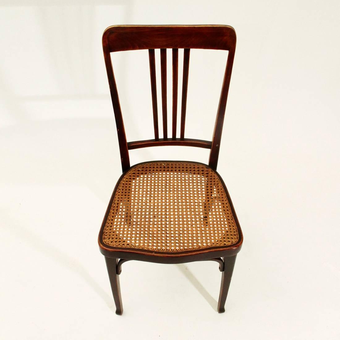 Early 20th Century Six Art Nouveau Mod. 675 Chair by Thonet