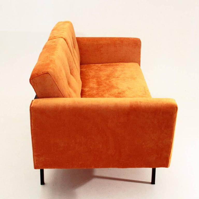 Italian Orange Velvet Sofa Bed at 1stDibs sofa bed orange, orange