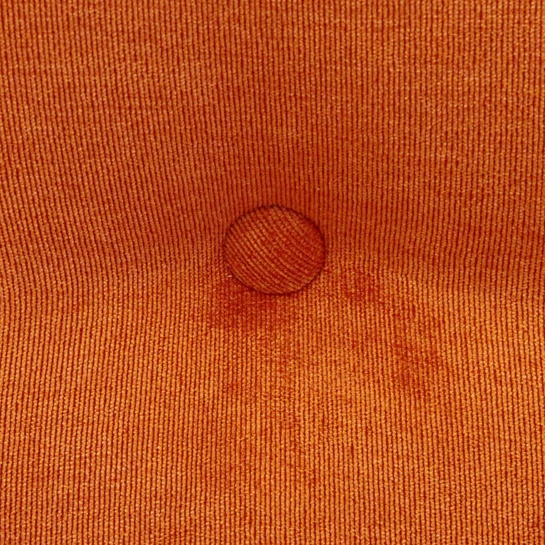 Italian Orange Velvet Sofa Bed 1