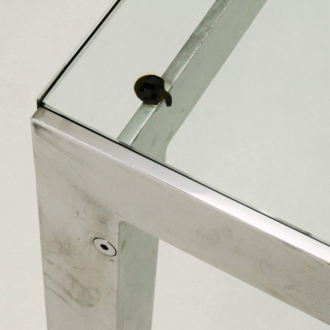Glass and Chrome Dining Table 3
