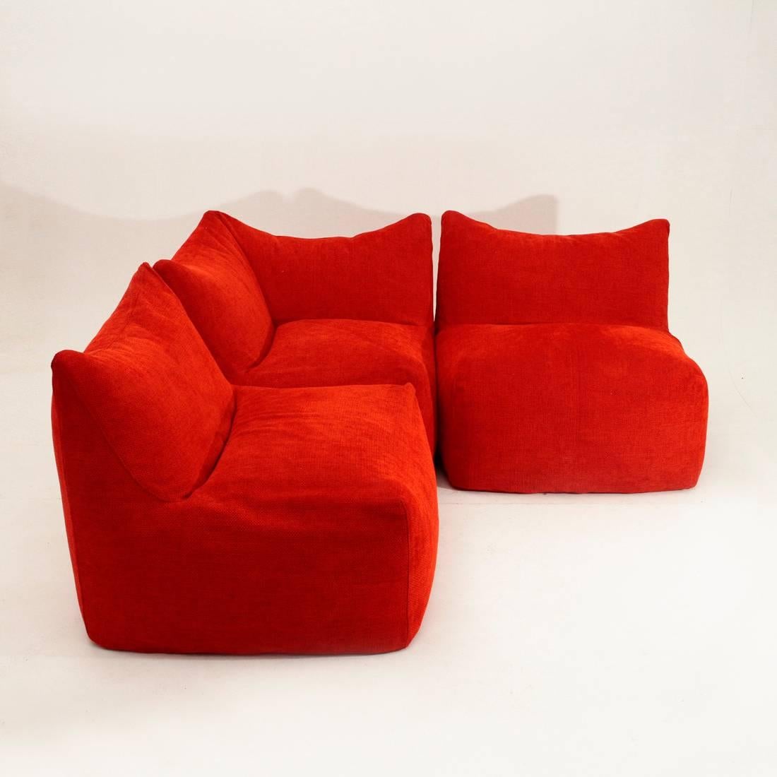 Mid-Century Modern Modular Sofa Le Bambole by Mario Bellini for B&B Italia