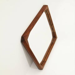 faceted frame mirror by Dino Cavalli for Tredici and c
