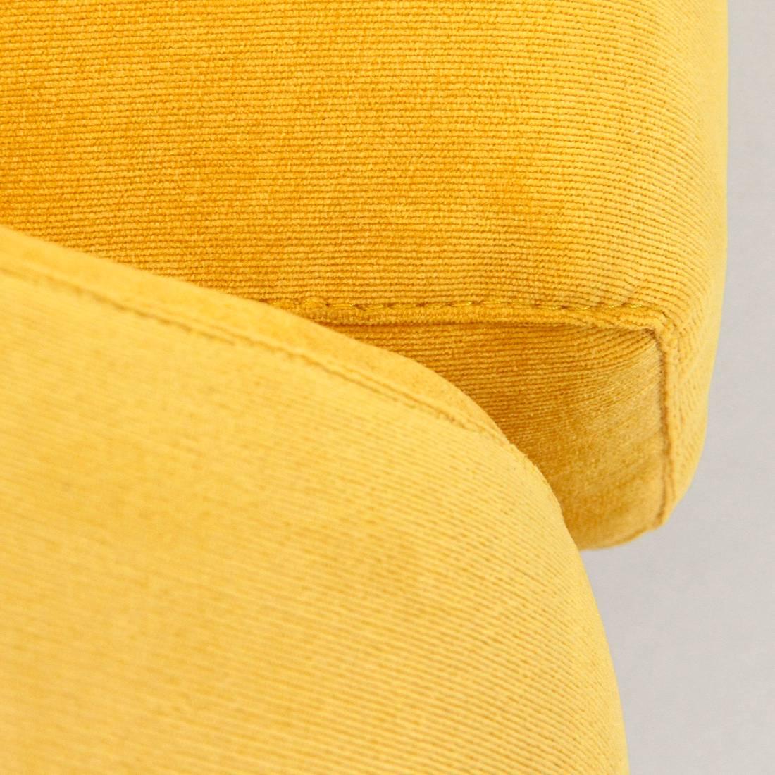 Italian Yellow Velvet Sofa Bed 4