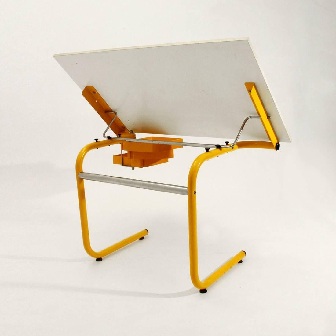 Late 20th Century Pupil Recliner Top Desk by Anna Anselmi for Bieffeplast, 1970s