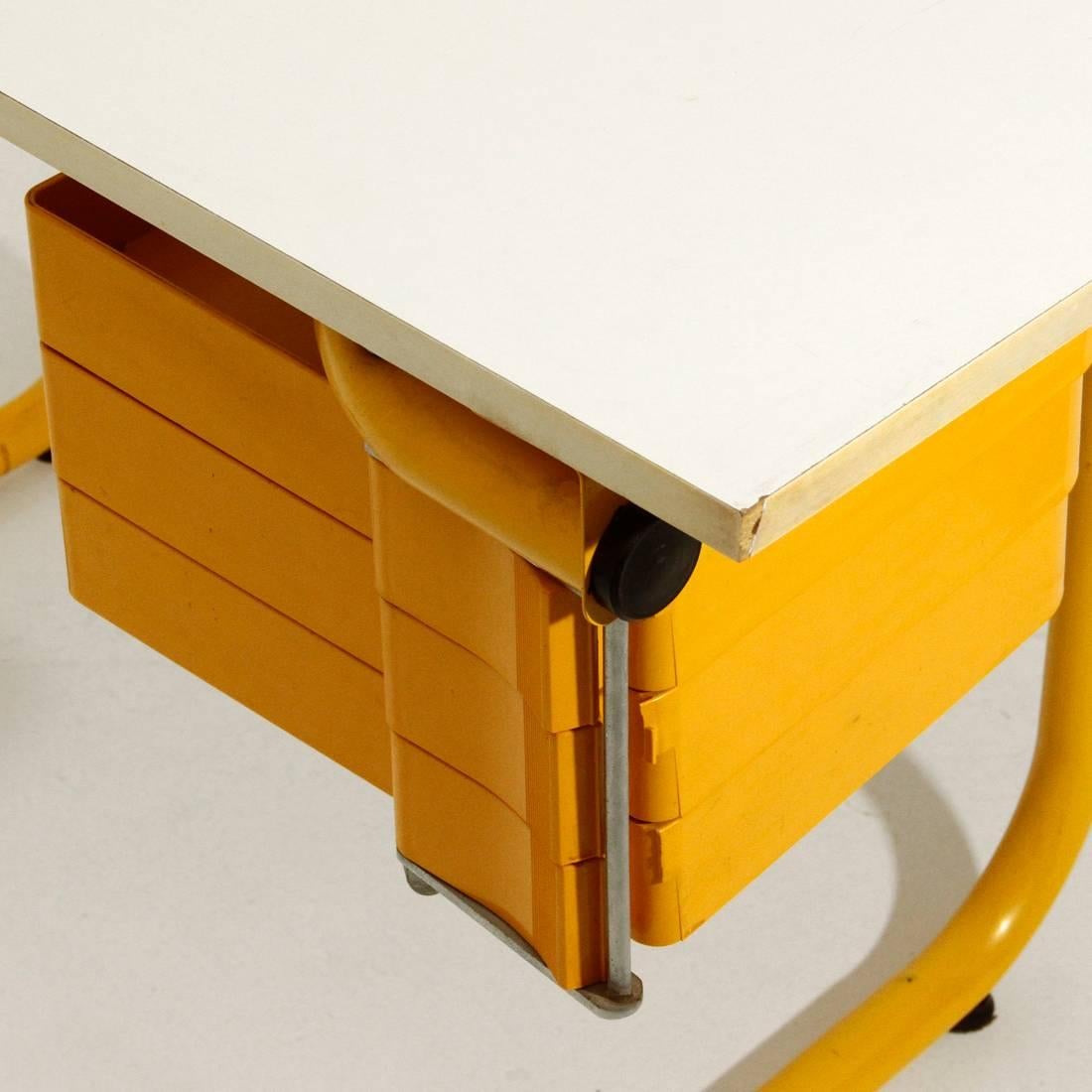 Pupil Recliner Top Desk by Anna Anselmi for Bieffeplast, 1970s 1