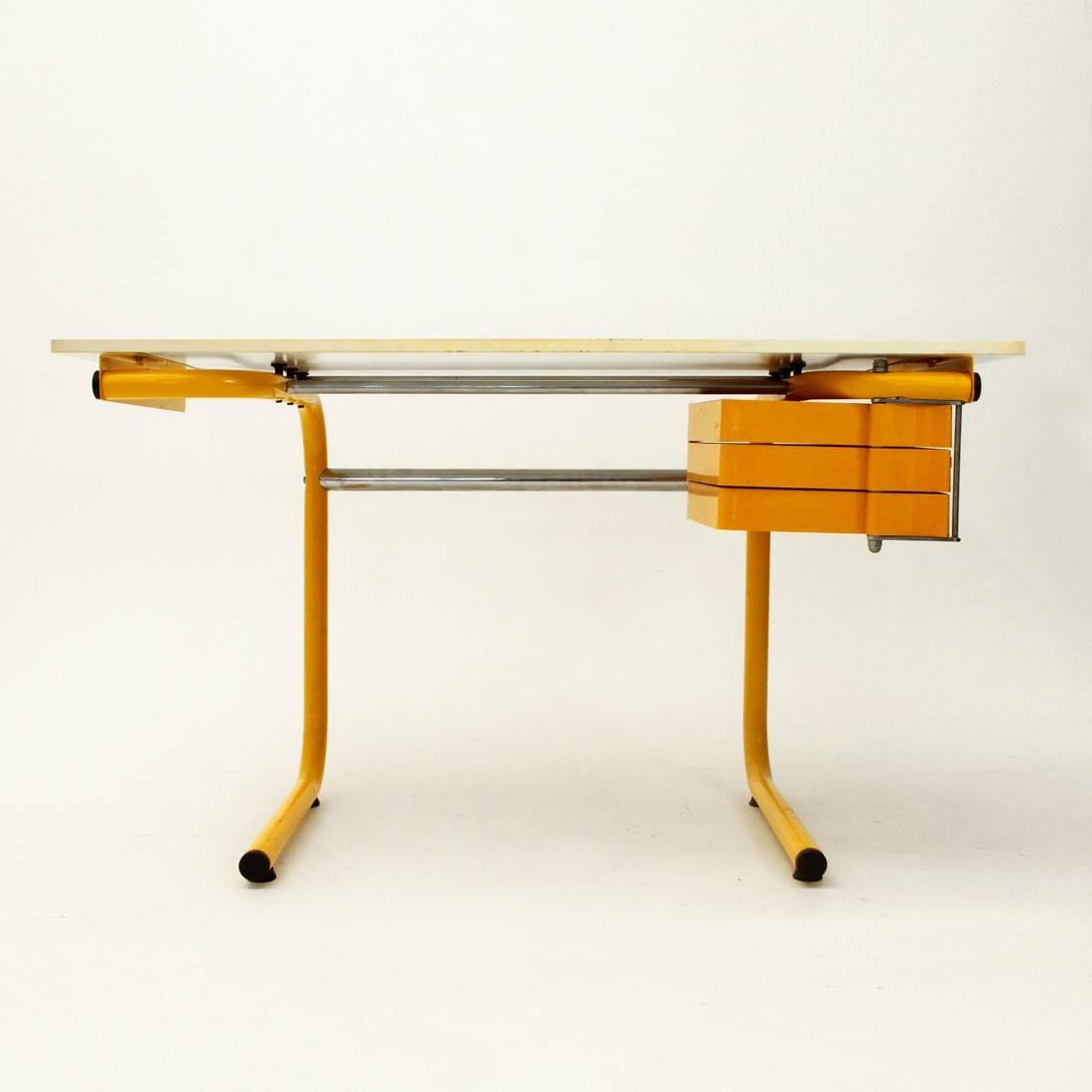 Italian Pupil Recliner Top Desk by Anna Anselmi for Bieffeplast, 1970s