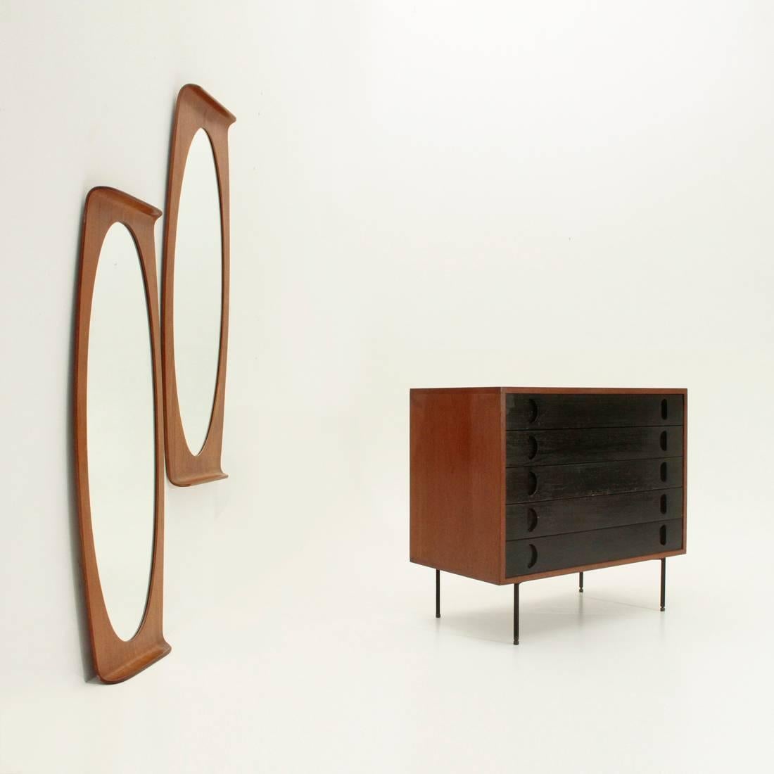 Mirror with Curved Frame by Carlo E Graffi for Home 4