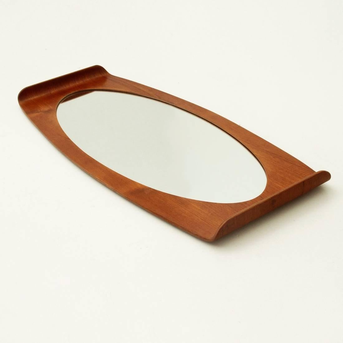 Mid-20th Century Mirror with Curved Frame by Carlo E Graffi for Home