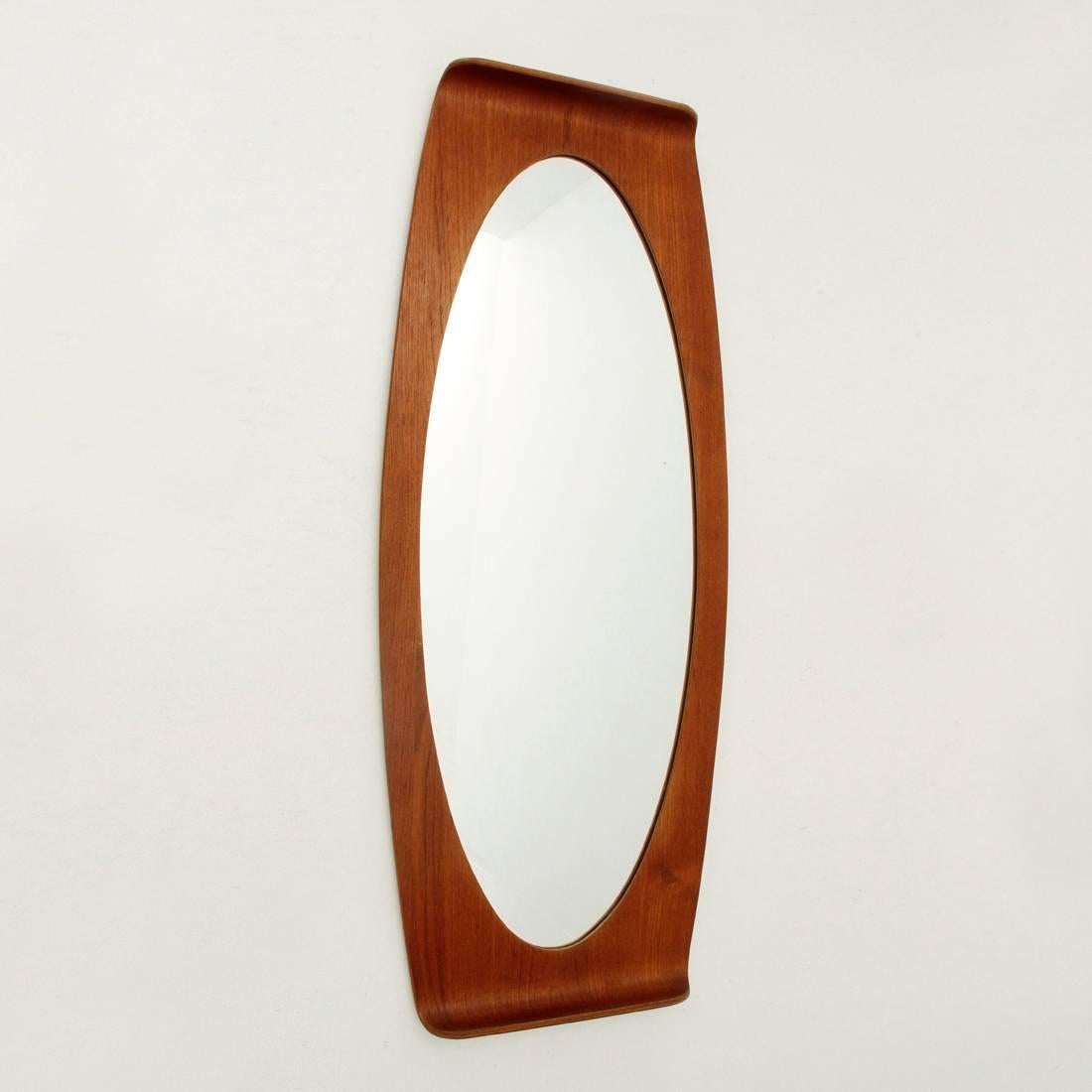 Italian Mirror with Curved Frame by Carlo E Graffi for Home