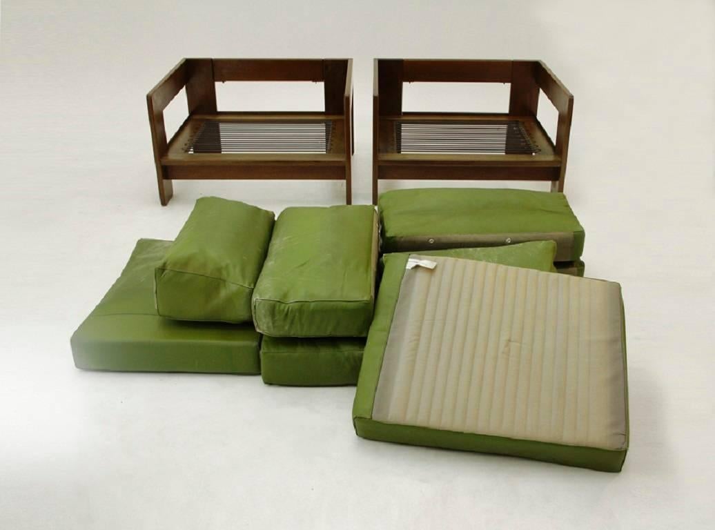 Bastiano Armchairs by Tobia Scarpa for Gavina, 1962, Set of Two 1