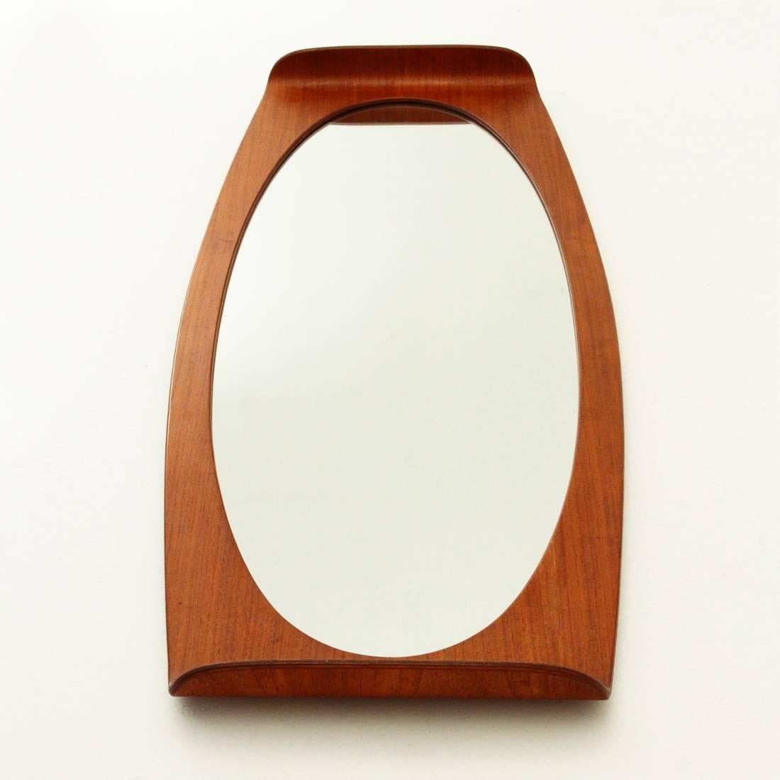 Italian Mirror with Curved Frame by Carlo E Graffi for Home