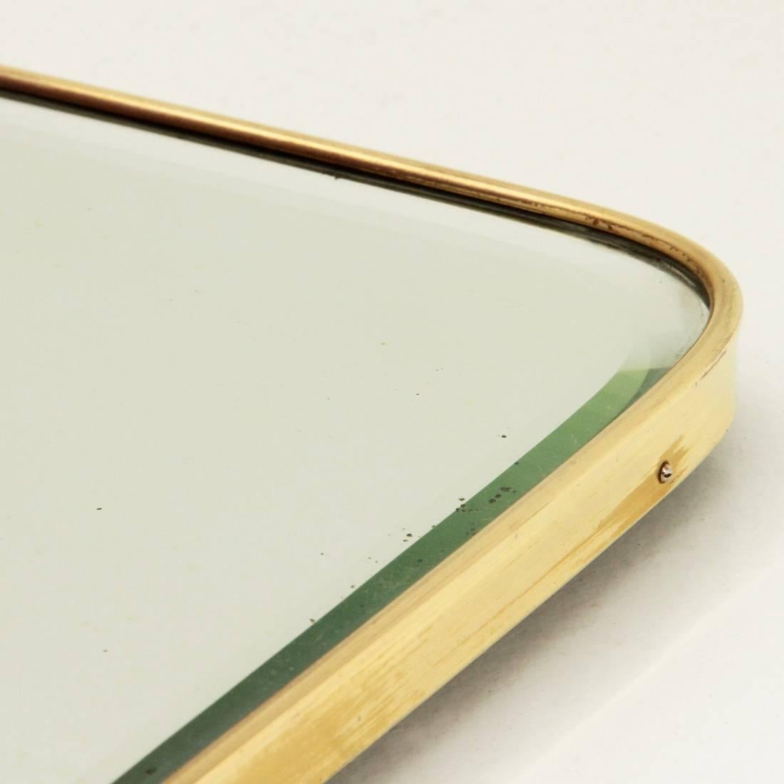 Italian Brass Frame Mirror 3