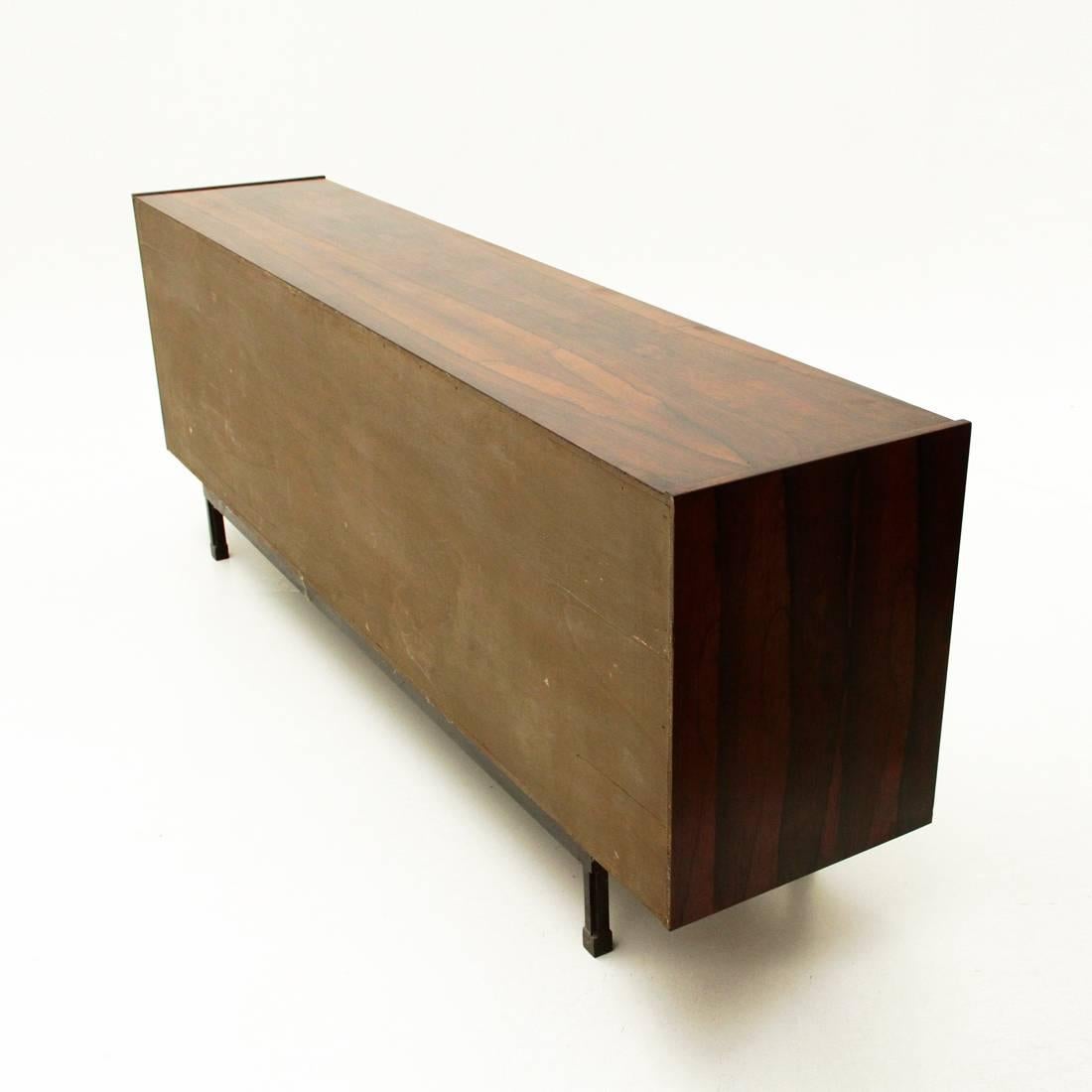 Mid-20th Century Italian Teak Italian Rosewood Sideboard