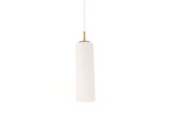 Italian Design Pendant of White Murano Glass by Gino Vistosi
