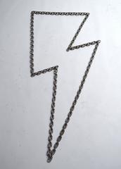 Chain Link Lightning Bolt Sculpture