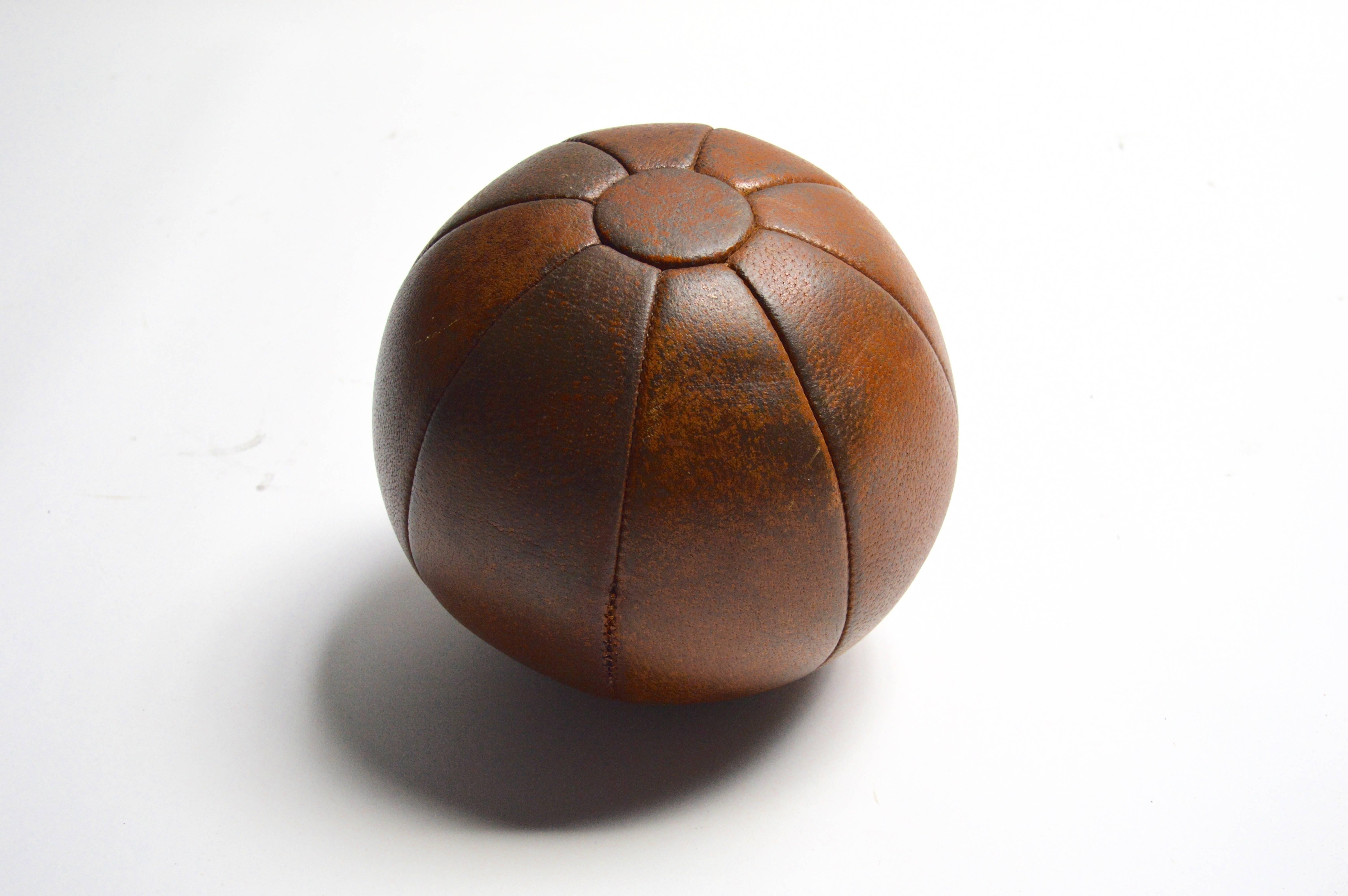 French Leather Medicine Ball