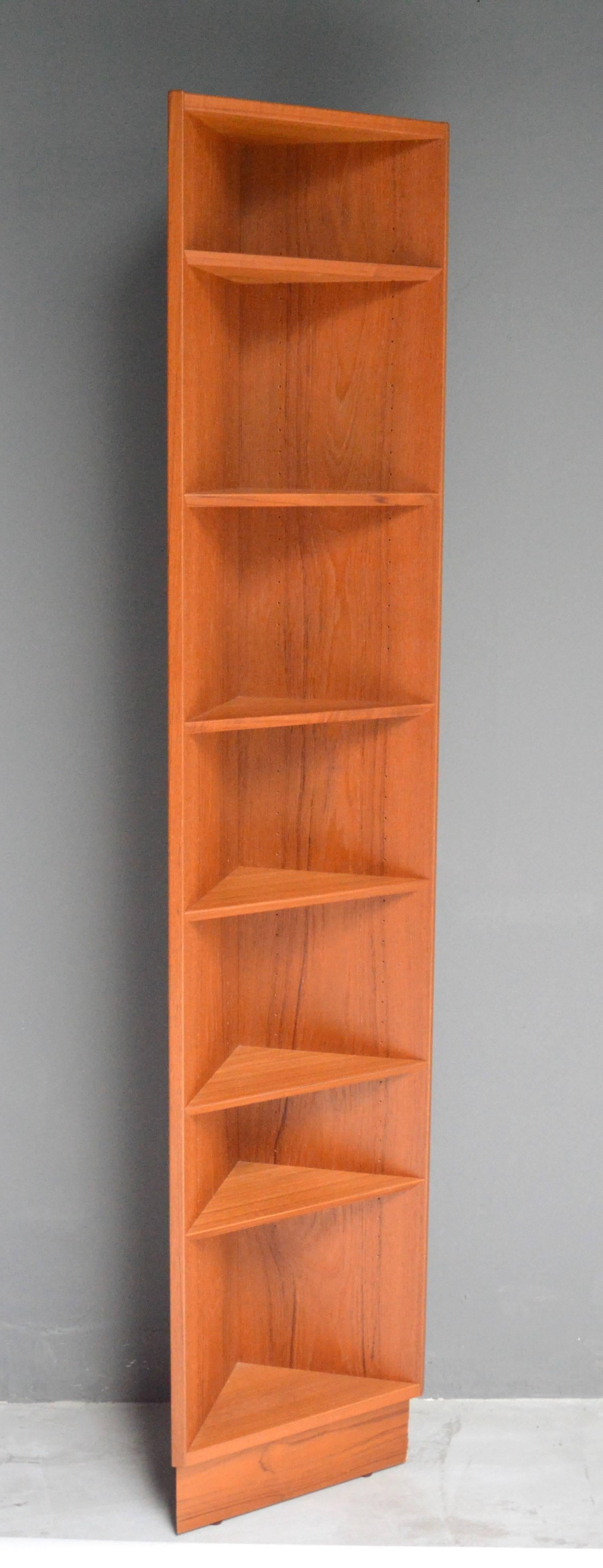 teak corner shelf