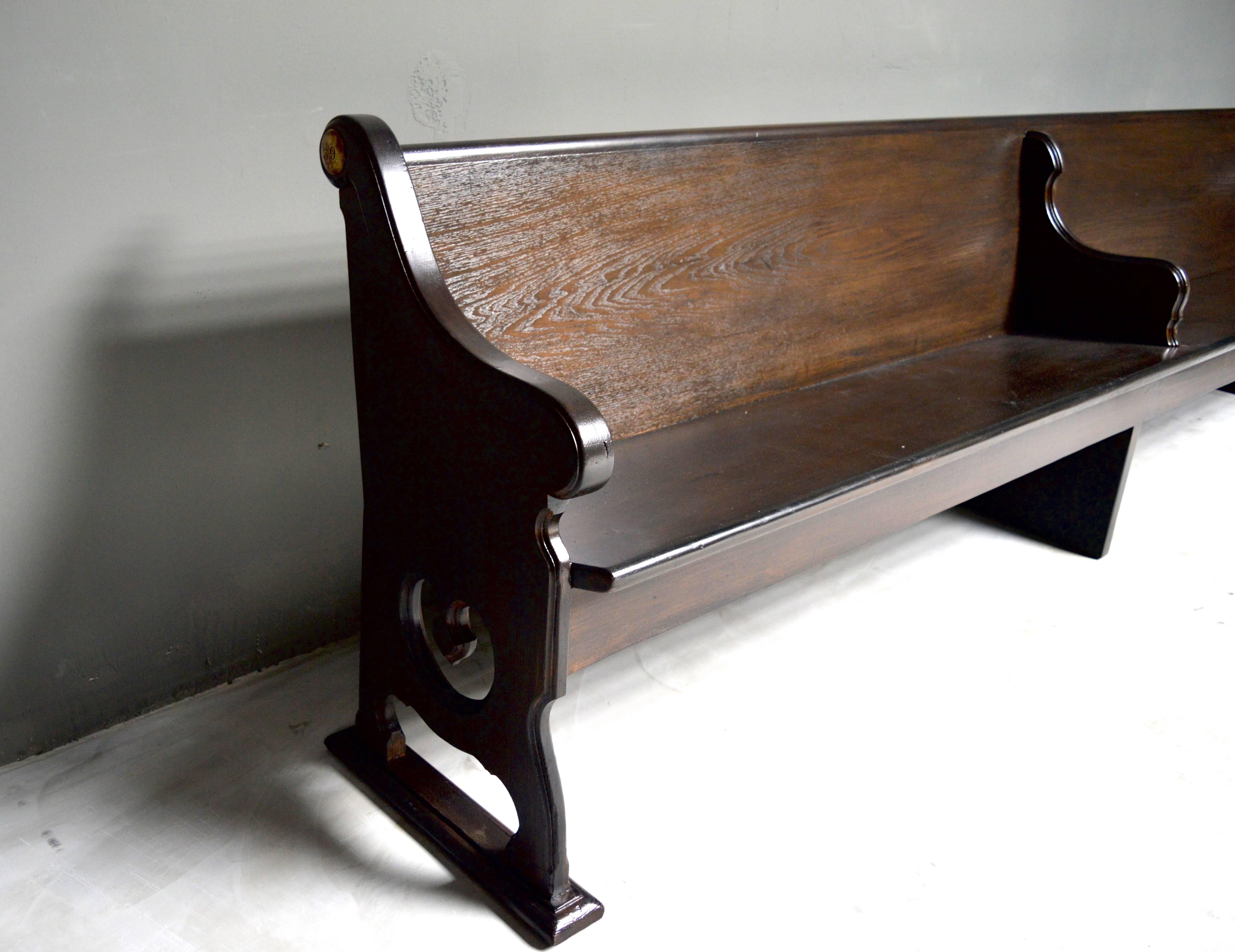 Monumental Church Bench In Good Condition In Los Angeles, CA