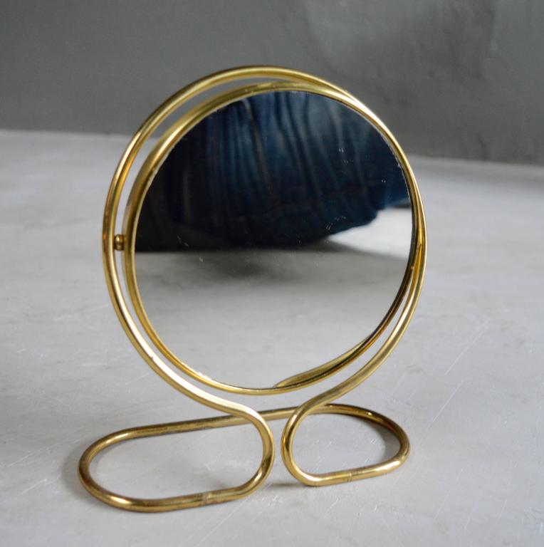 Petite French Vanity Mirror at 1stDibs