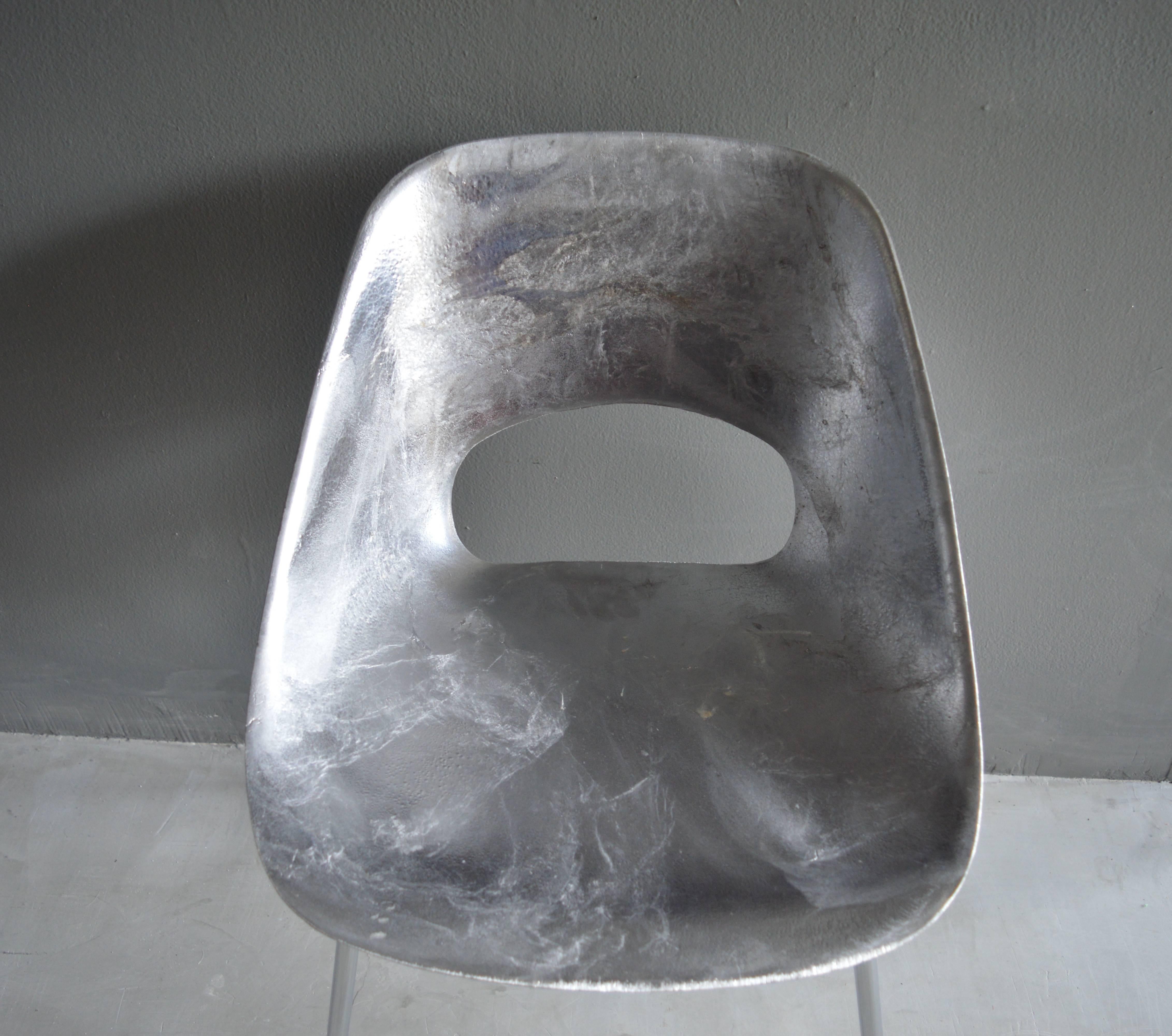 Rare Guariche Chair with Chrome Base 1