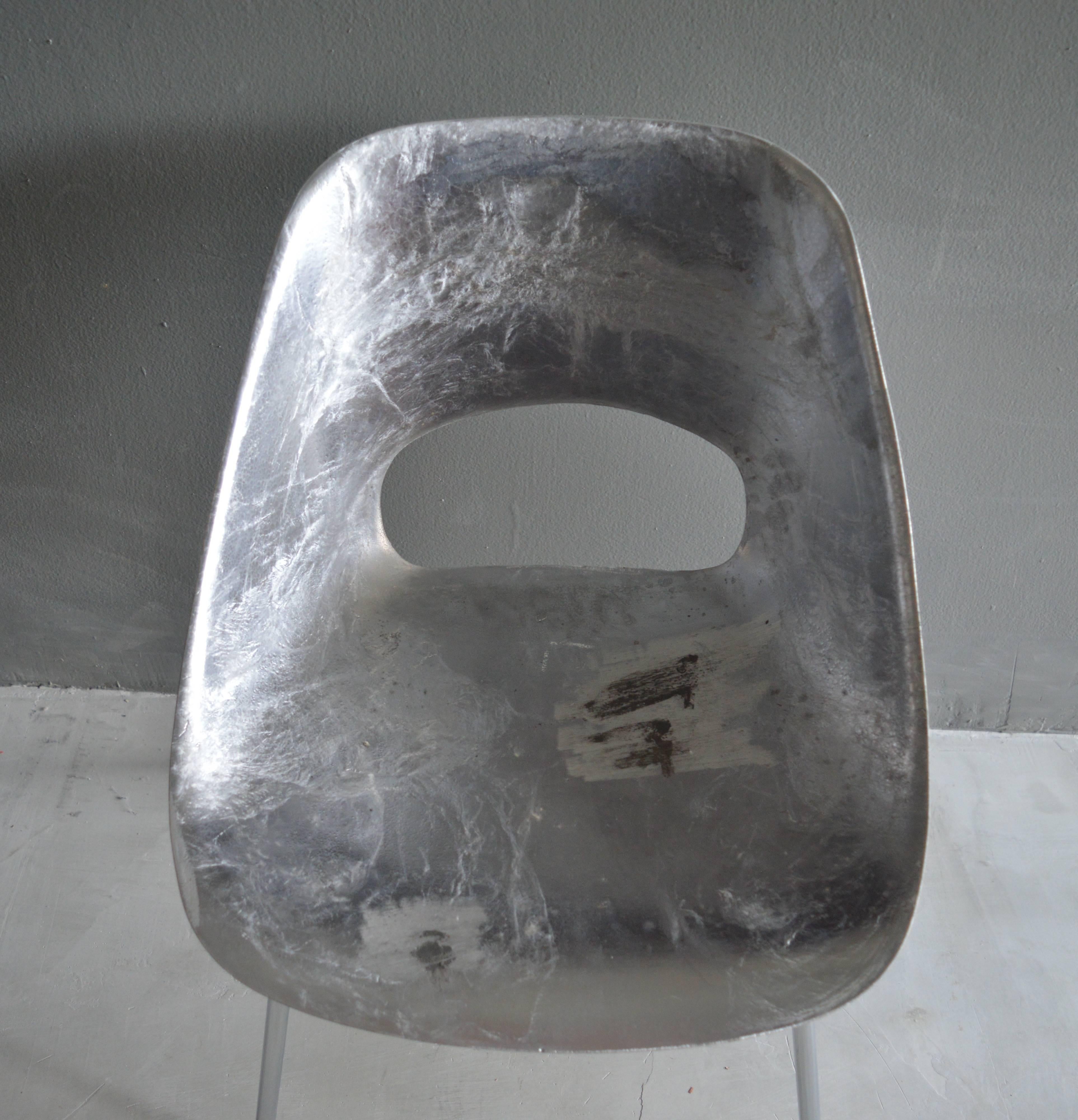 Rare Guariche Chair with Chrome Base 2