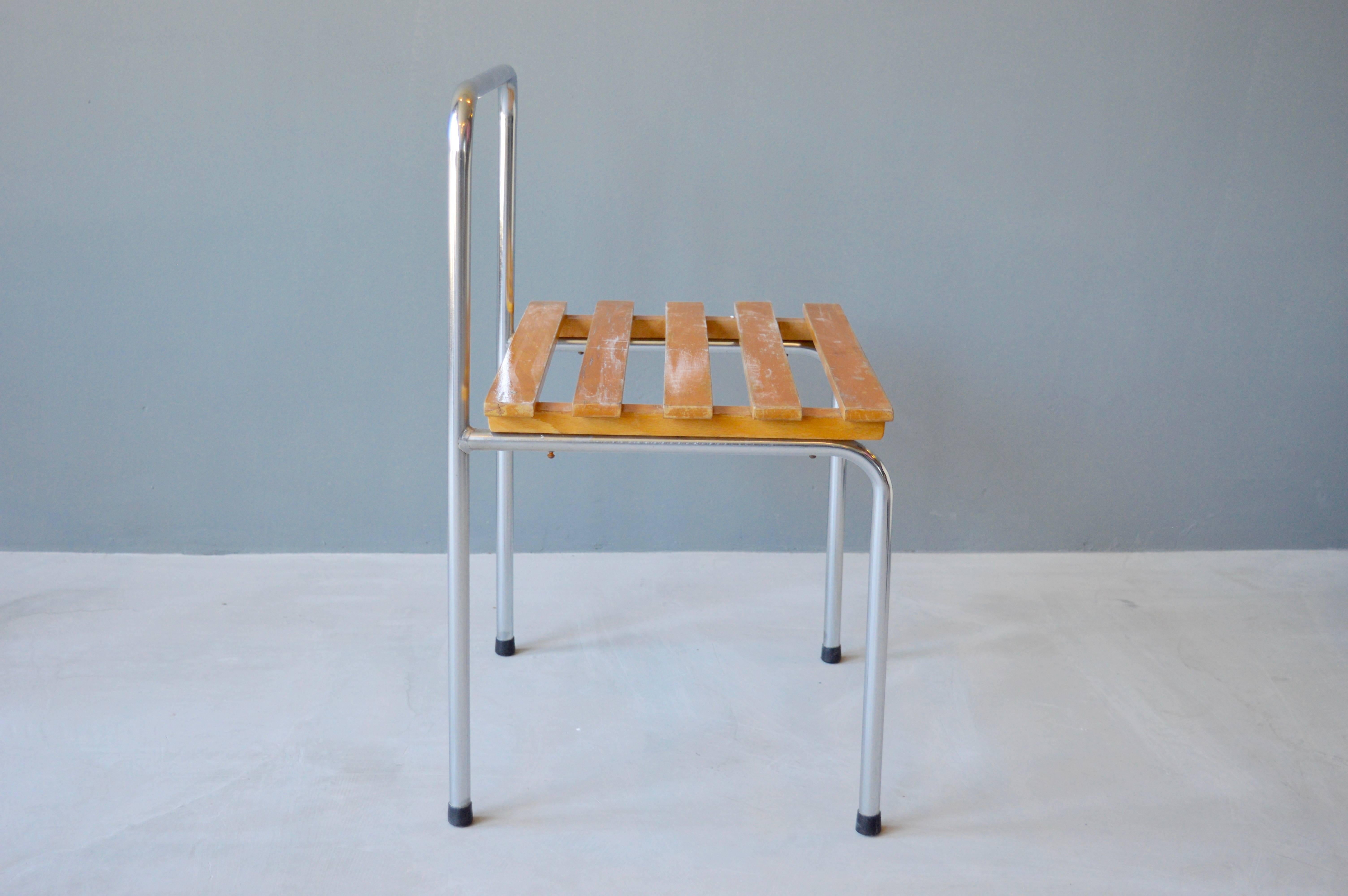 Charlotte Perriand Luggage Racks-Stools for Les Arcs In Excellent Condition For Sale In Los Angeles, CA