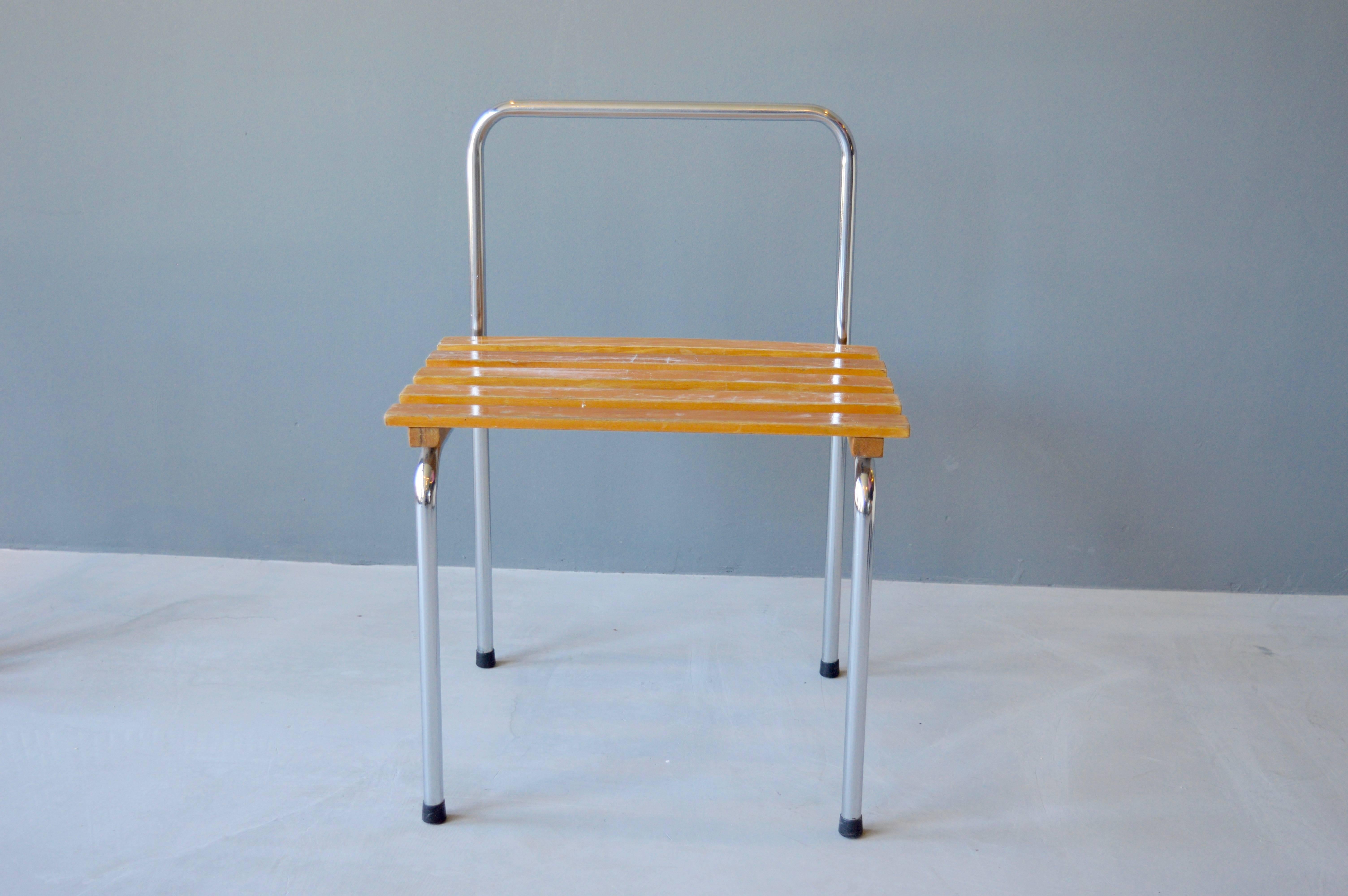Charlotte Perriand Luggage Racks-Stools for Les Arcs For Sale 1