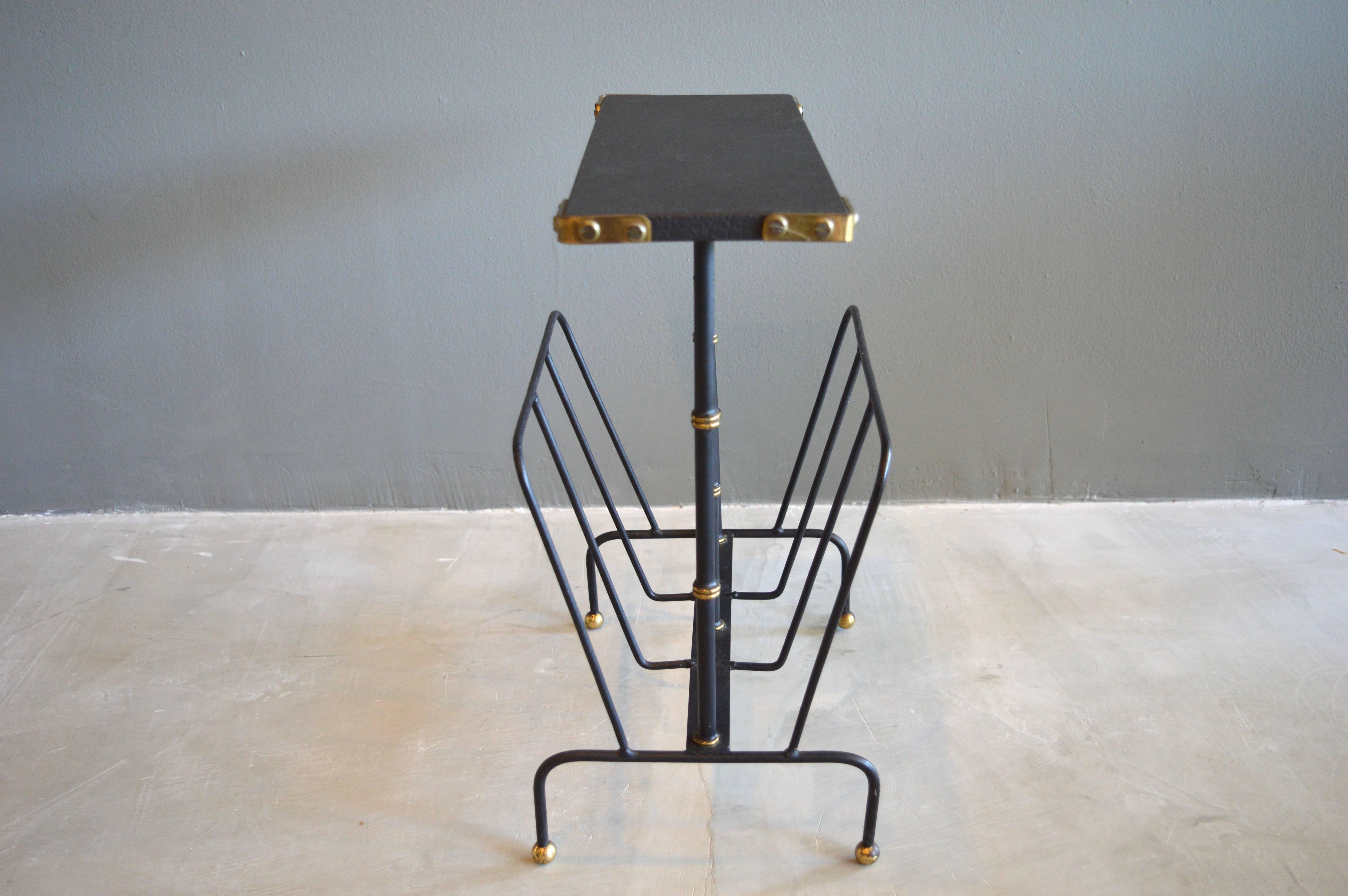 French Jacques Adnet Side Table