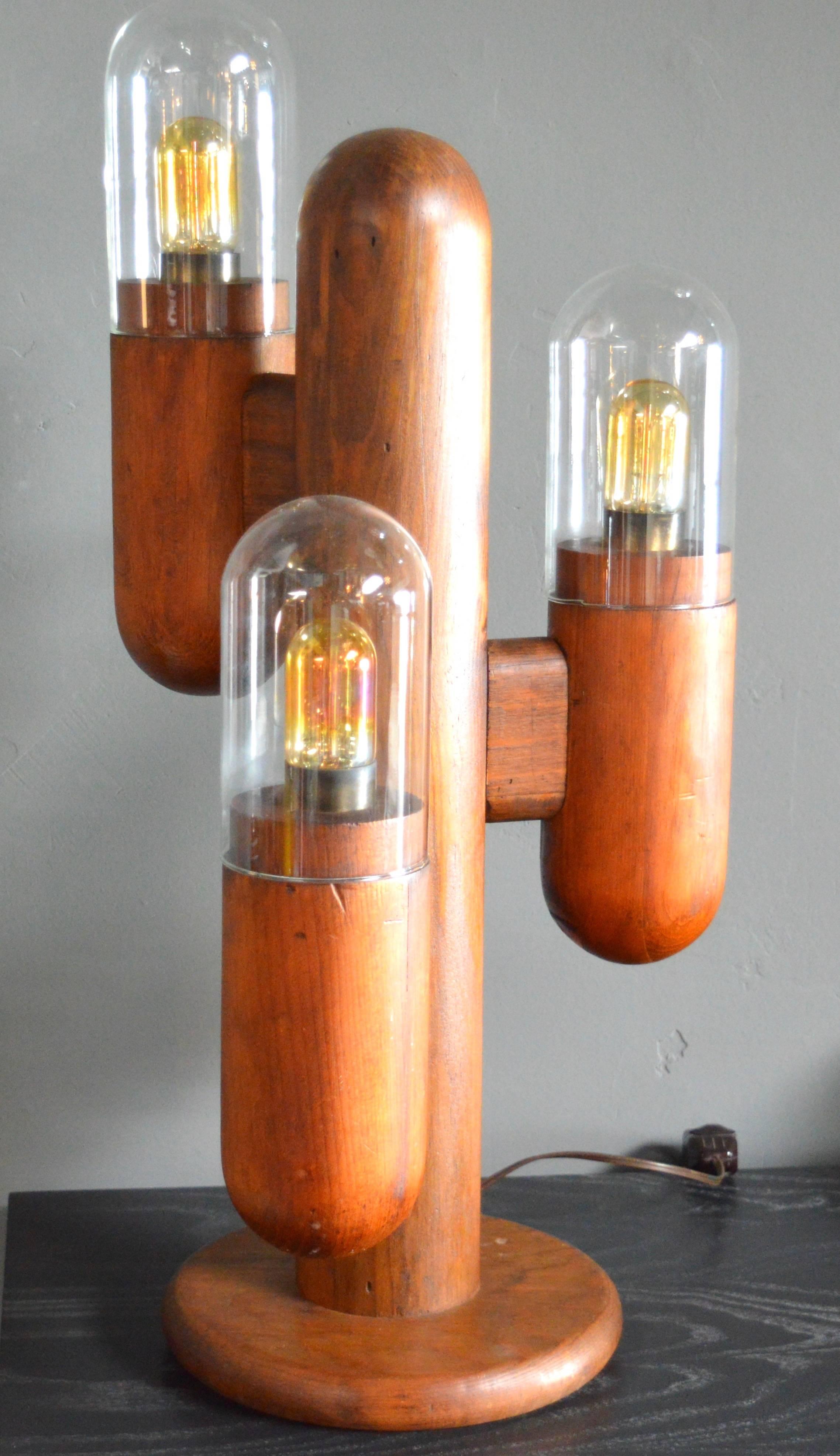 vintage cactus lamp