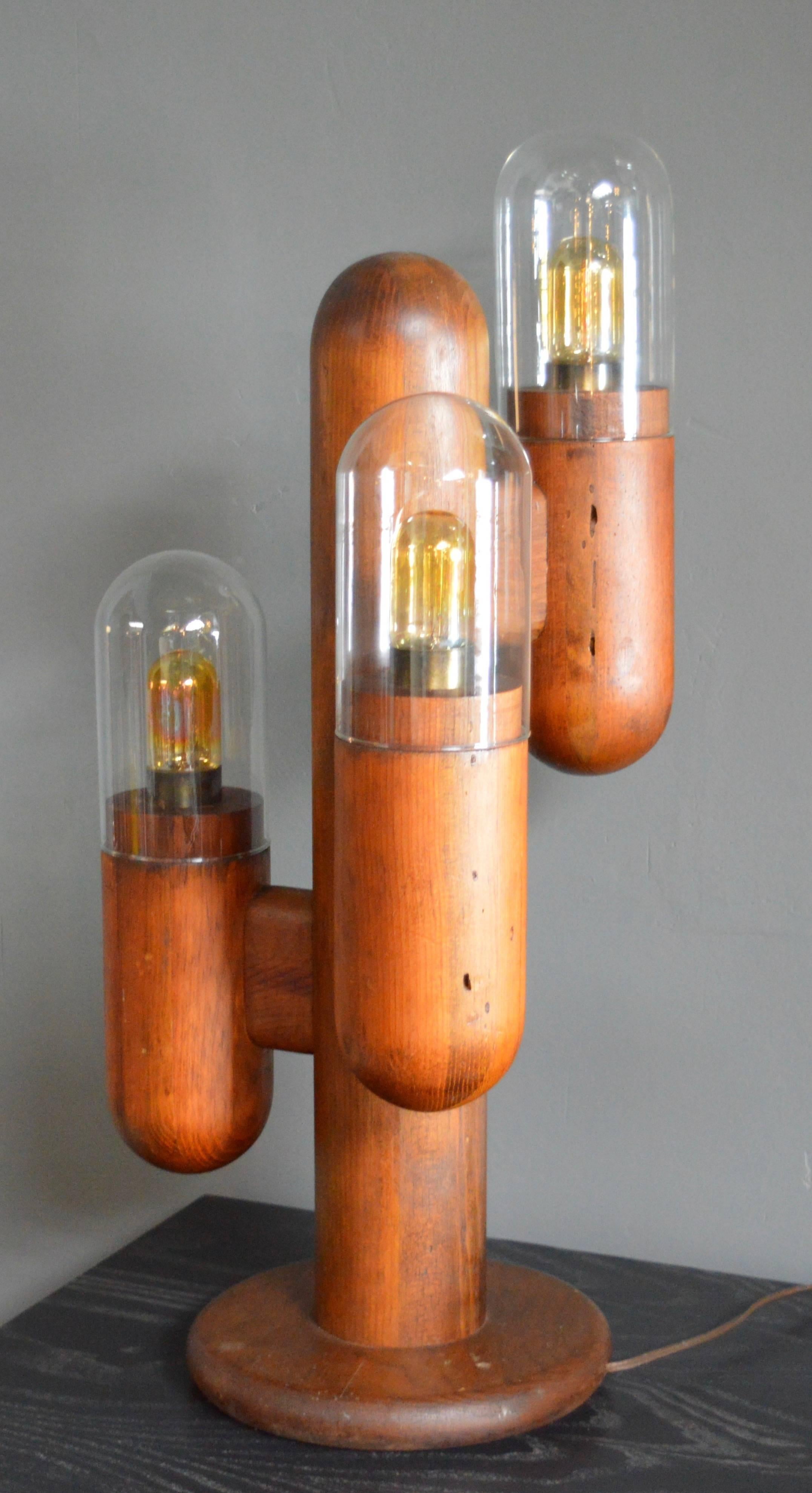 cactus wood lamp