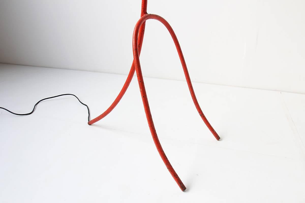 1950s Sculptural Iron Italian Floor Lamp 1