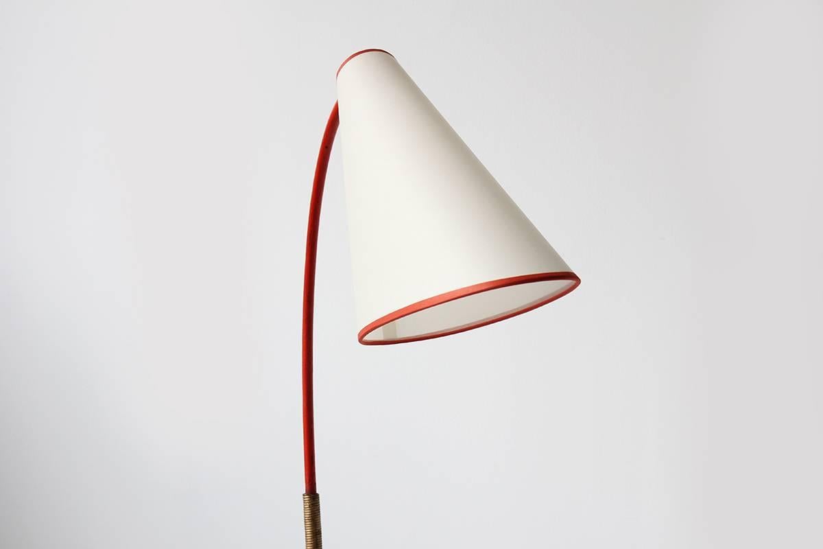Mid-20th Century 1950s Sculptural Iron Italian Floor Lamp