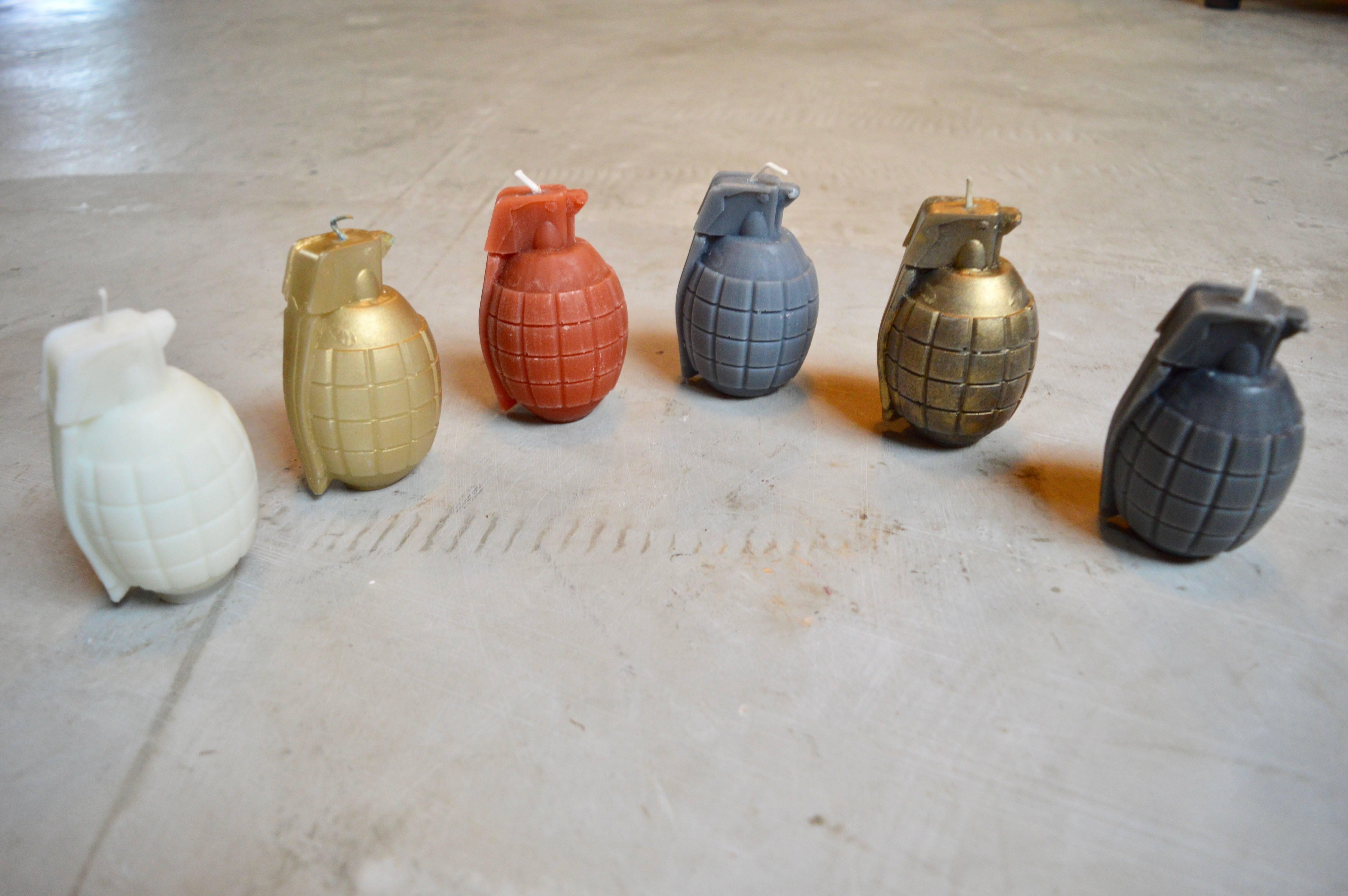 American Handmade Grenade Candles