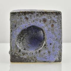 Lava Cube Pottery Vase