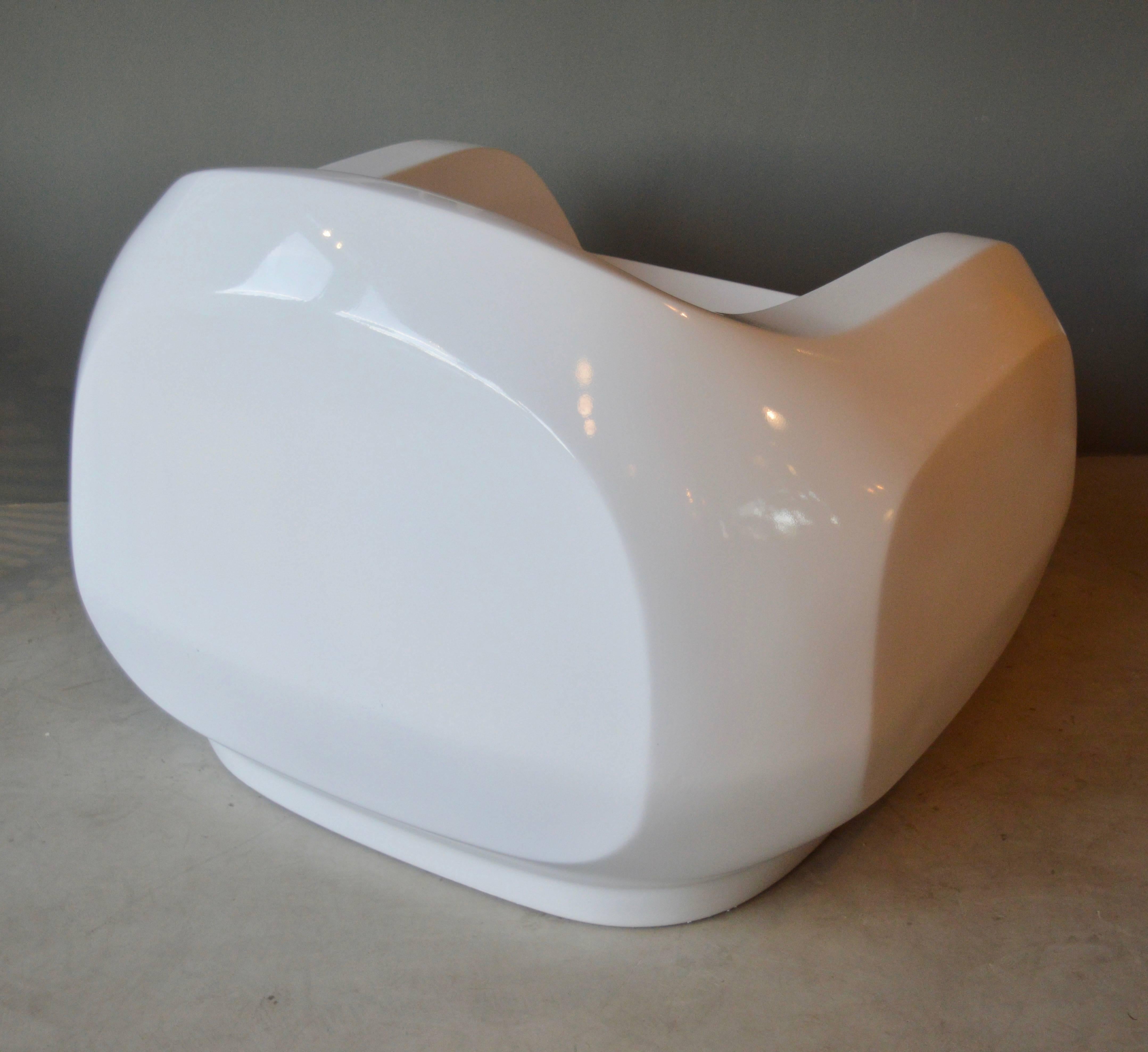 Seltener skulpturaler Fiberglas-Stuhl (Glasfaser) im Angebot