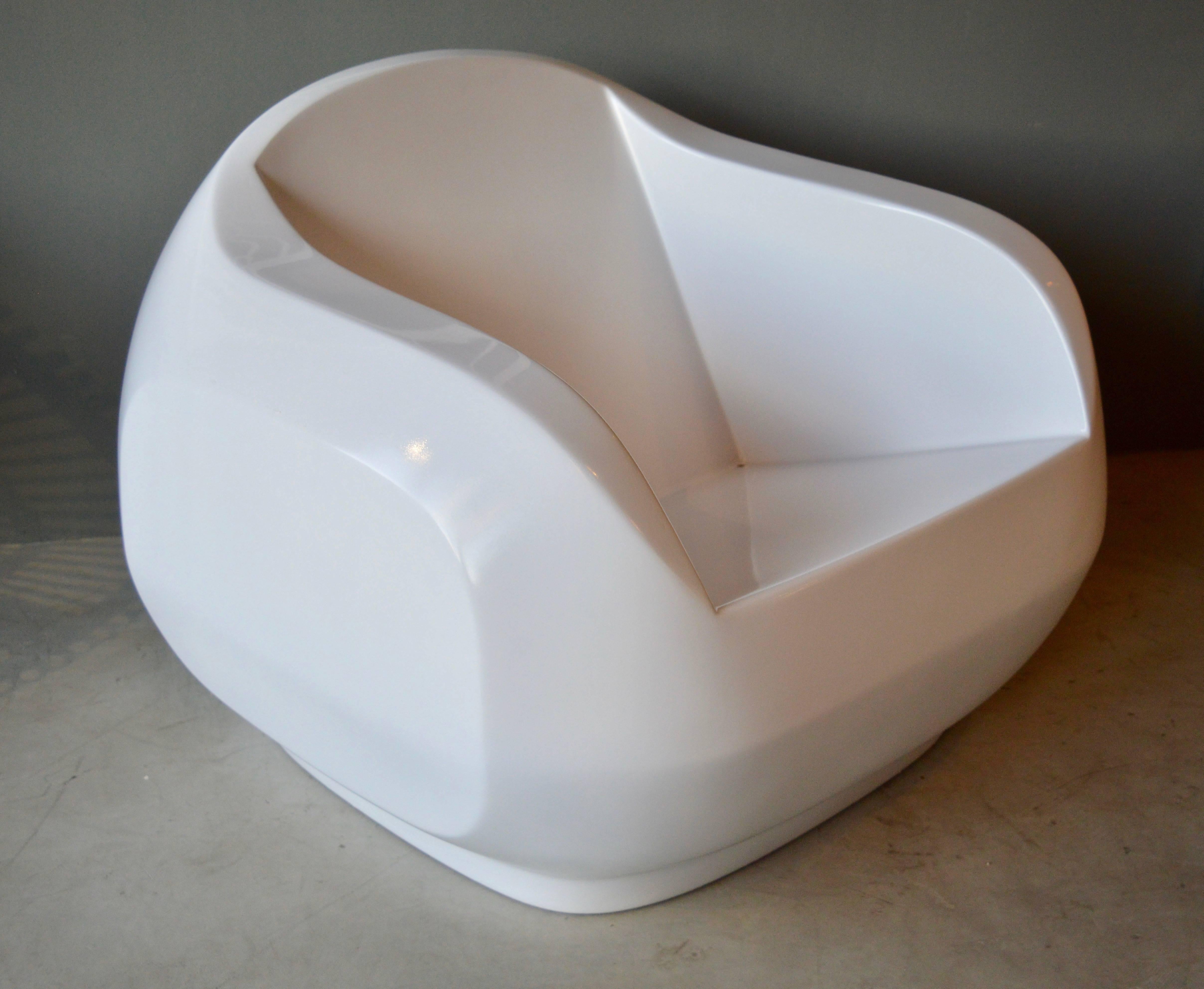 Seltener skulpturaler Fiberglas-Stuhl (amerikanisch) im Angebot