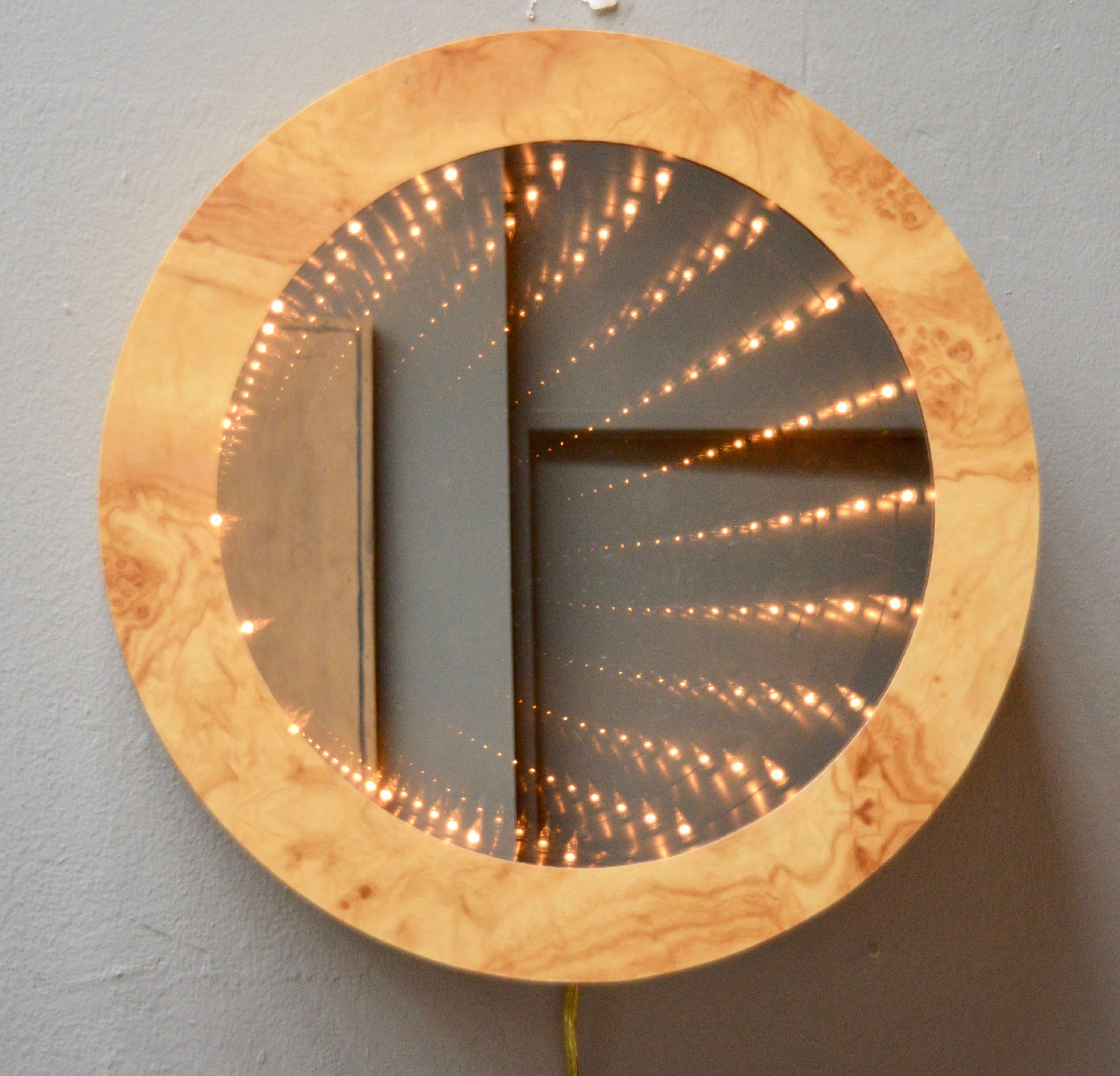 burl wood mirror