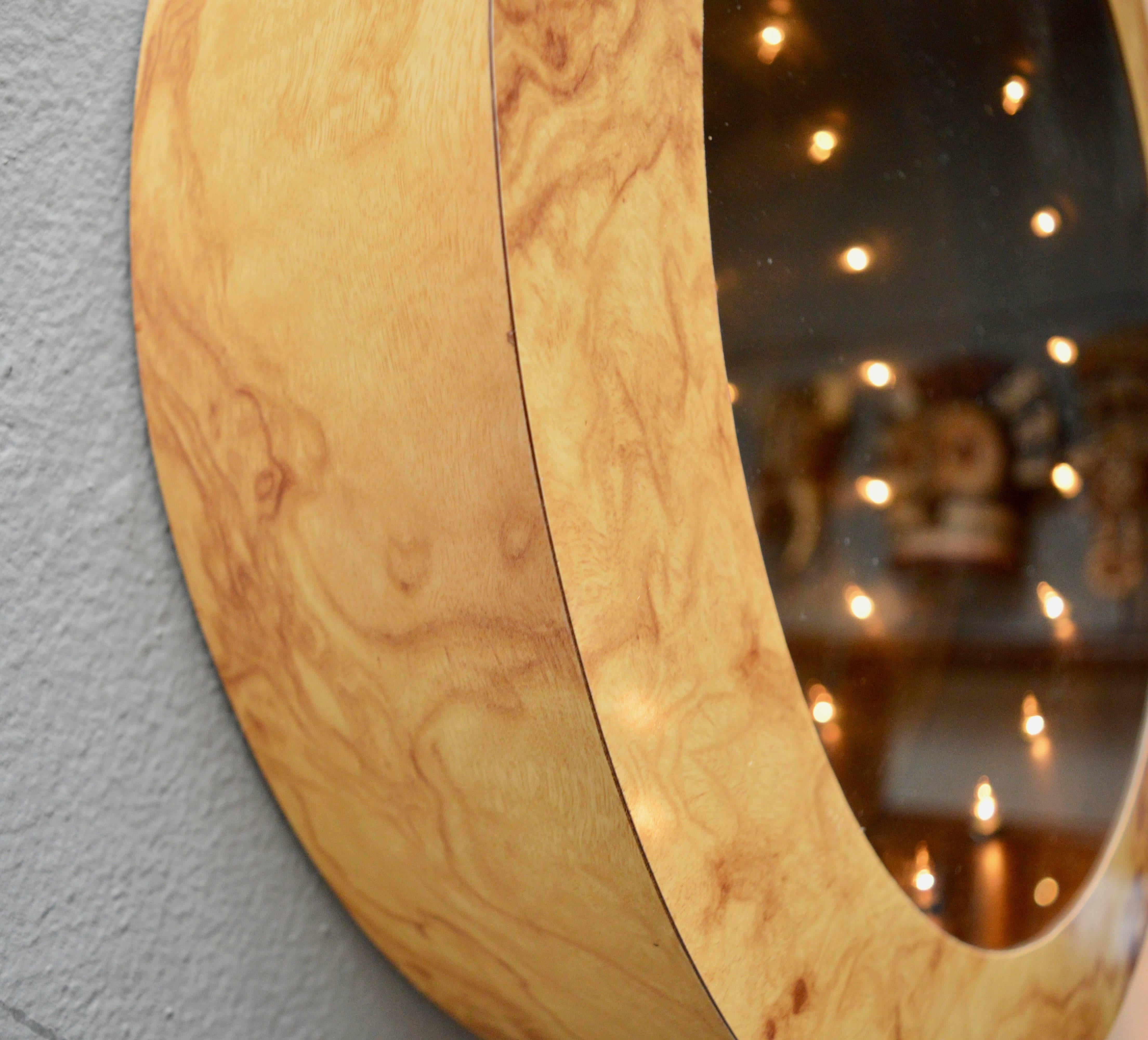 burlwood mirror