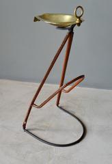 Adnet Leather Magazine Rack / Ashtray