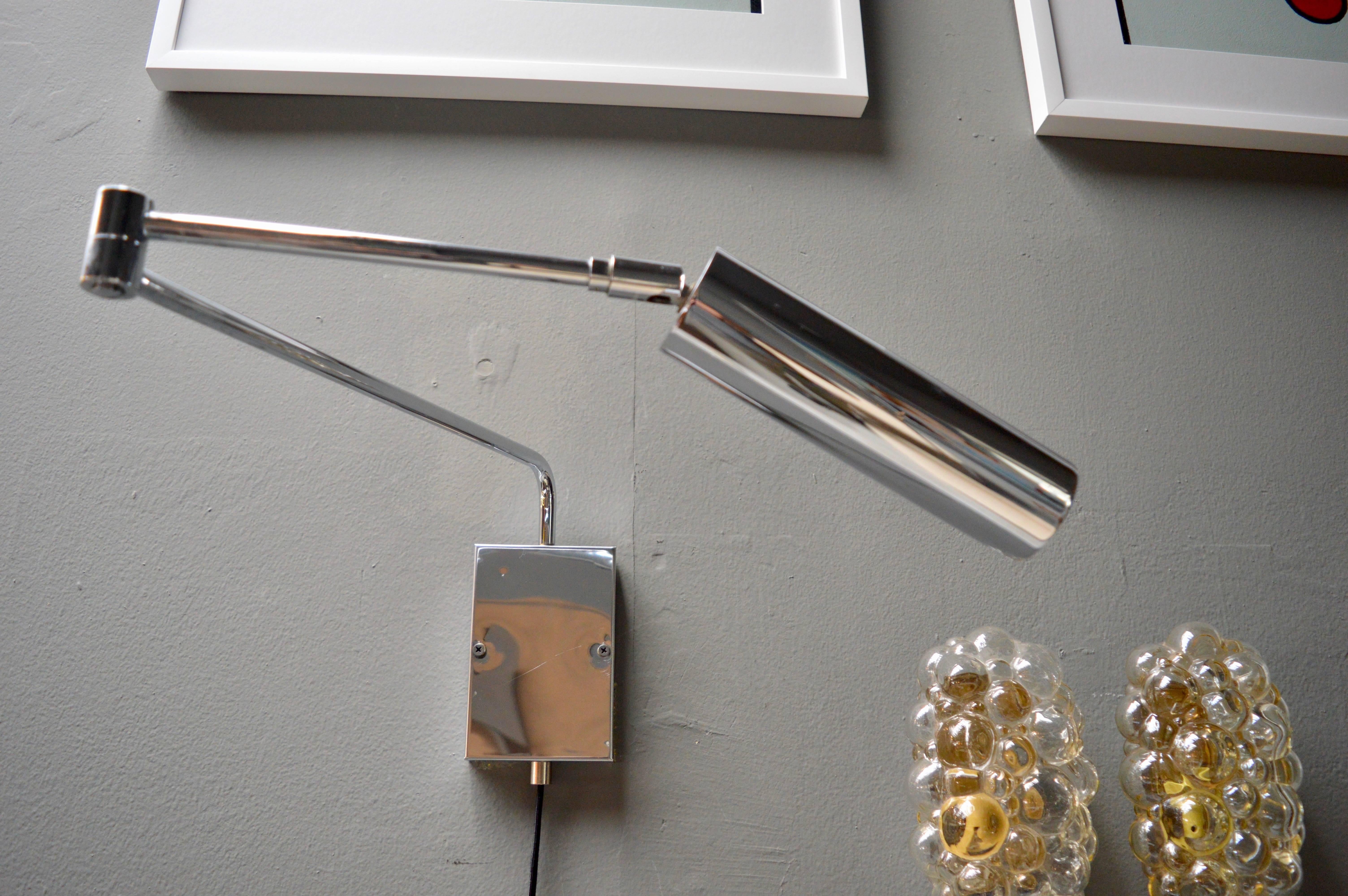German Koch and Lowy Articulating Wall Sconce For Sale