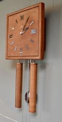 German Leather Wall Clock