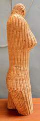 Vintage Wicker Female Mannequin Torso