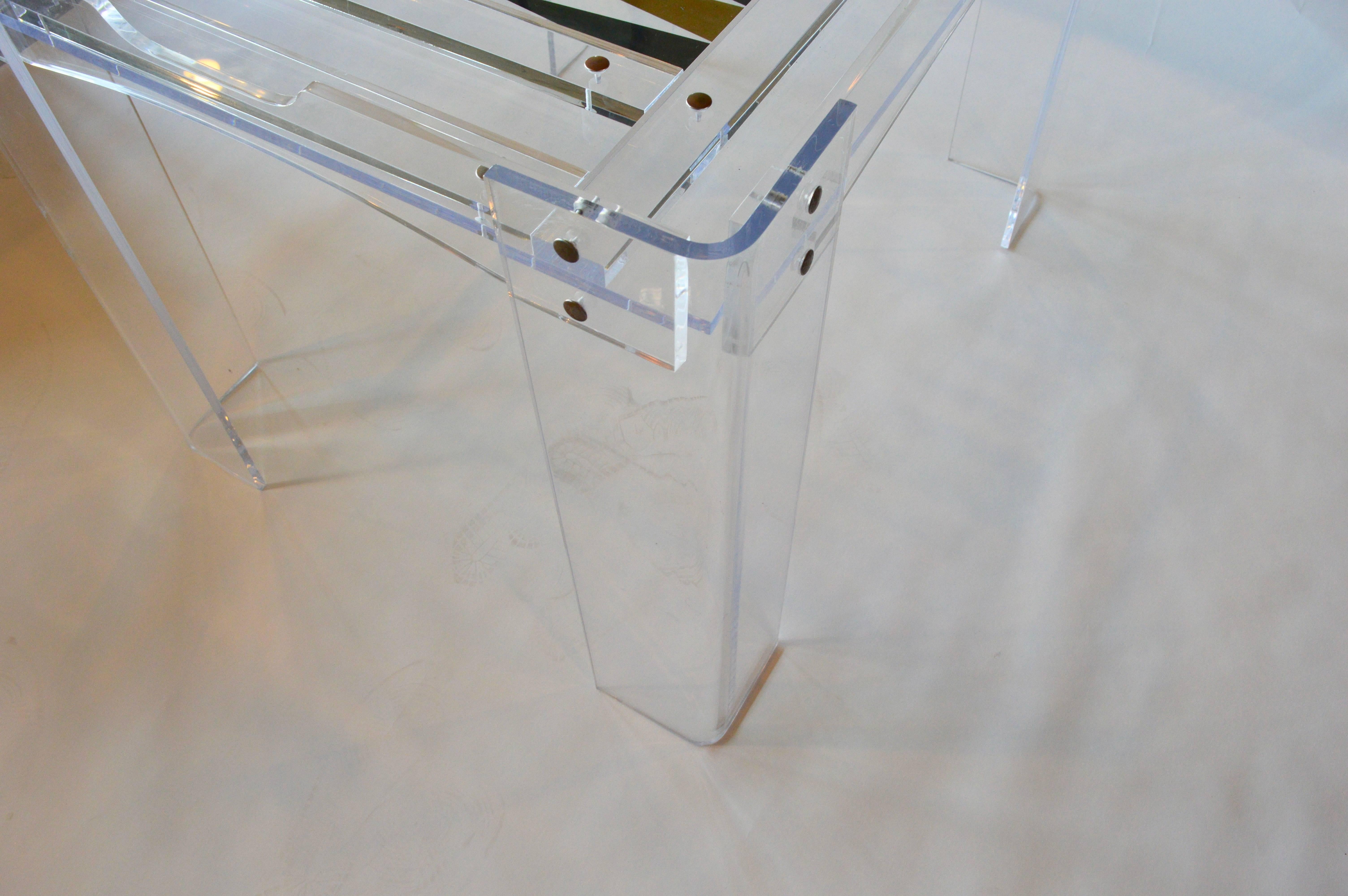 American Lucite Backgammon Table