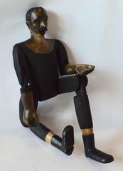 Carved Wood Articulating Santo